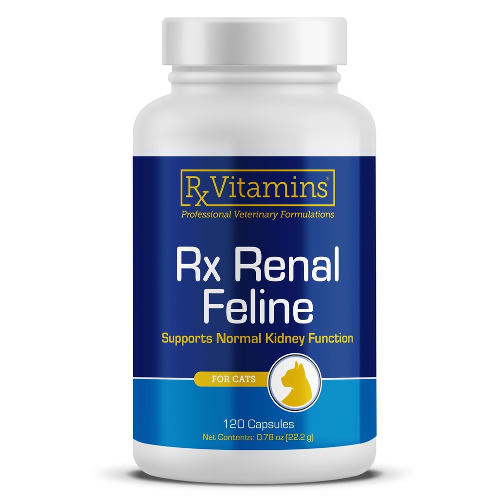 Rx Vitamiinid Neerukasside - Kasside Neerutugi Piimaohakaga Kassidele - Põletikuvastane Kassidele - Suurendab Kassi Antioksüdandi Tervist Ja Kassi Maksa Toetust - Kassi Immuunsuse Tõstja - 120 Kapslit