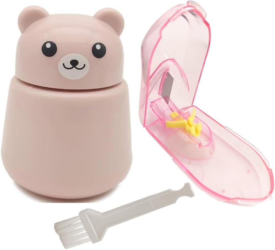 CoaGu Bear Pill Crusher & Splitter Kit - BPA-Free Combo tablettide / tablettide jaoks, FDA-le vastav peen pulber, hooldekodu ja reisimine