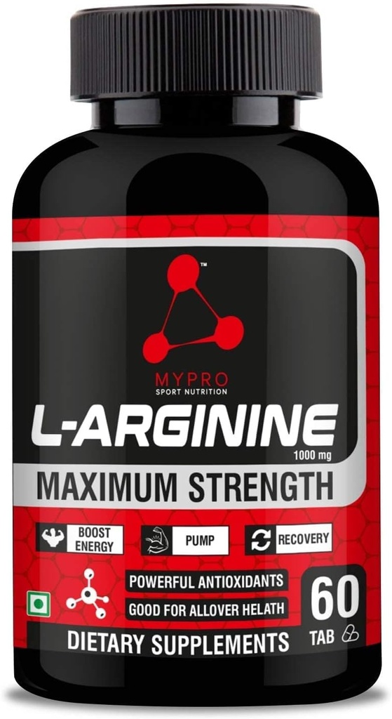 Sport Toitumine L-arginiin 1000mg lihaste kasvu, vastupidavuse, immuunsuse suurendamise ja energia, 60 tabletti