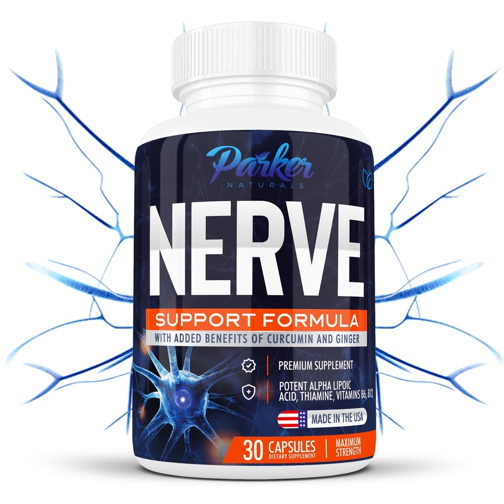 Alpha Lipoic Acid 600mg, Närvi tugi täiendada rikastatud tiamiini, kurkumiini, ingveri juur ja vitamiin B6, B12 Kõik ühes | Vegan Neuro Health Supplement, Lab Testitud, 30 kapslit