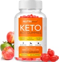 Advanced Keto ACV Gummies - Sugar-Free Gluten Free Pro Active Apple Siidri äädikalisand meestele naistele (1000MG)