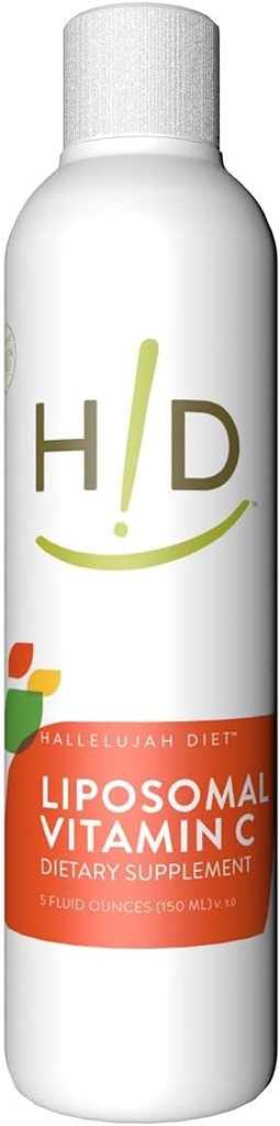 HALLELUJAH DIET Liposomaalne C-vitamiin Vedel täiendus - Advanced Immune Support, Superior Absorption Lipid-kapseldatud valem, 1-5 Ounce pudel,