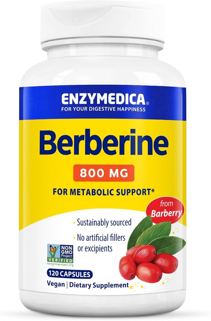 Enzymedica, Berberine, 800mg, 120 krahv