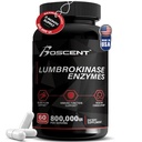 Lumbrokinaasi täiendus 40mg (60 kapslit) - maksimaalne aktiivsus-800,000 UI - puhas lumbrokinaasi ensüümid Seedetrakti ensüümid, parem kui serrapeptaas Nattokinaasi täiendus, Lab testitud, Non GMO