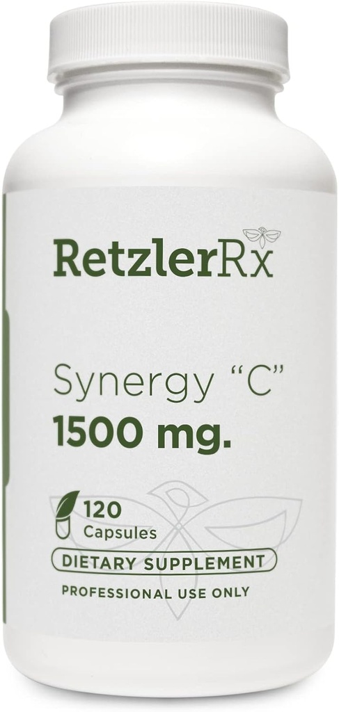 RetzlerRx® Synergy C 1500 mg Dr. RetzlerRxTM - Advanced High-Potency C-vitamiini valem - immuunsuse tugi, antioksüdantide kaitse ja naha tervis *