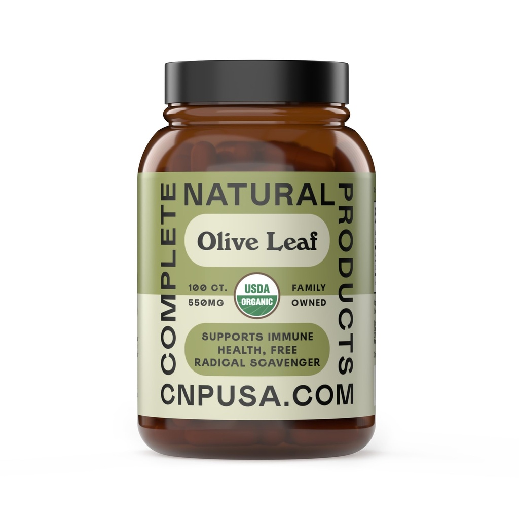 Täielikud looduslikud tooted Orgaaniline Olive Leaf kapslid - 550mg, 100 Count, 1100mg per Serving