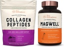 Elus Teadlik Kollageen Peptiidid & MagWell Magneesium Tsink & Vitamiin D3 | Juuksed, nahk, küüned ja liigeste tugi + Luu ja südame tervis, immuunsüsteemi tugi