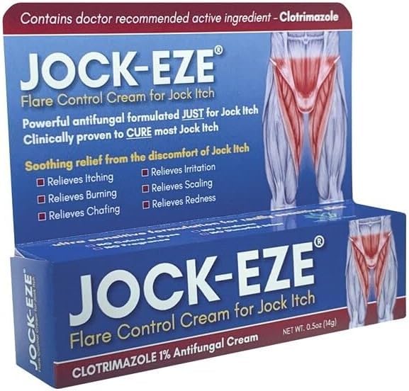 JOCKEZE Flare Control Cream (0,5oz) Just Jock Itch jaoks