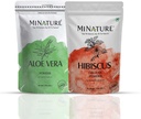 Juuksehoolduse kombinatsioon minatuuri järgi | Aloe Vera pulber & Hibiscus pulber | 227 g Iga | Puhas & looduslik | Keemilistest ja säilitusainetest vaba