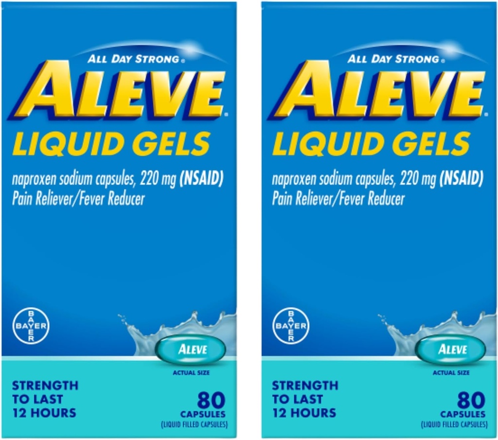 Aleve Vedel Gels 80ct 24cs - 2 Pack