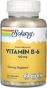 Solaray B 6 Kaheastmeline Ajastatud Väljalase, 100mg, 60 Count