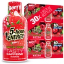 5-tunnine energiakaadrid ekstra tugevus, marjamaitse, 30 krahv, 1,93 Fl Oz, suhkruvaba, nullkalorid, aminohapped ja asendamatud B-vitamiinid, toidulisand, tunnete hoiatus ja pingestatud, 230 mg kofeiini