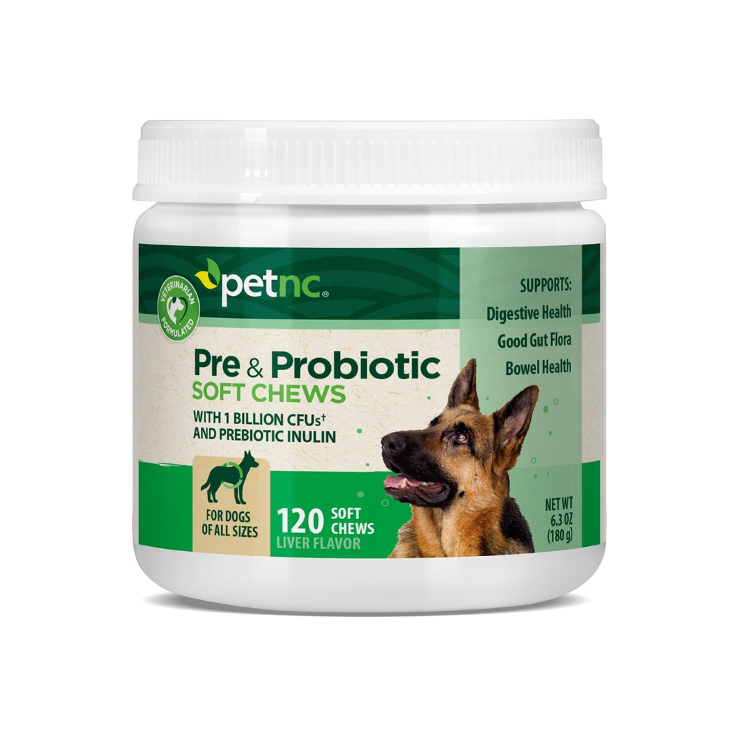 PetNC Natural Care Maksamaitse, Juustu Pre & Probiootilised Pehmed närid koerale 120 ct (pakend 1) (pakend võib varieeruda)