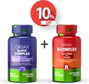 ORZAX 5 HTP kompleks 100 Mg 120 taimsed kapslid ja vitamiin B kompleks, B vitamiinid koos koliini ja inositool 120 kapslit, komplekt