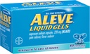 Aleve Vedelad geelid Naproxen Naatrium, 220mg (NSAID) Valu leevendaja / palaviku vähendaja, 80 loend (pakk 2)