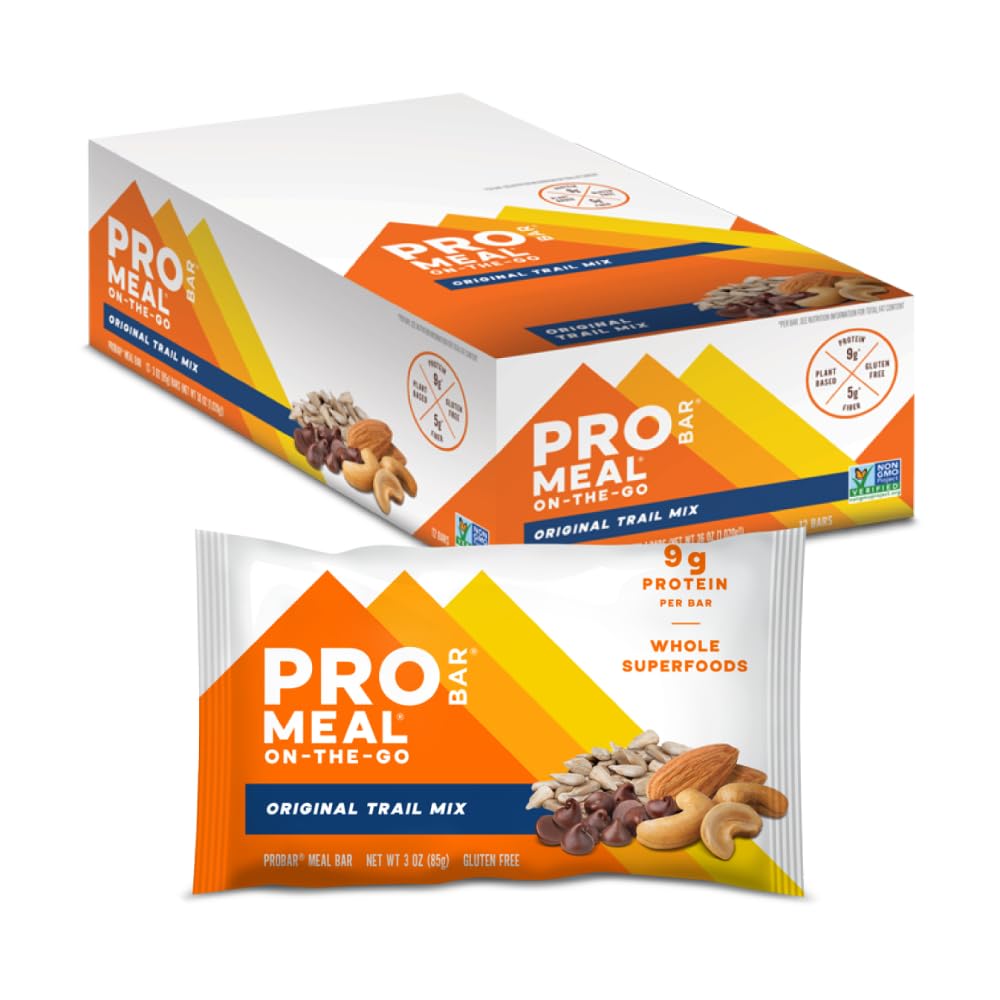 PROBAR - MEAL Baar, Original Trail Mix, Non-GMO, Gluteenivaba, Tervislik, Taimepõhine, Täistoidu koostisosad, Looduslik Energia (12 Count)