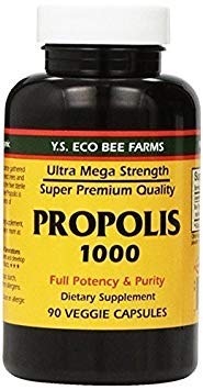 YS Eco Bee Farms Propolis 1000-90 korki (Pack of 4)