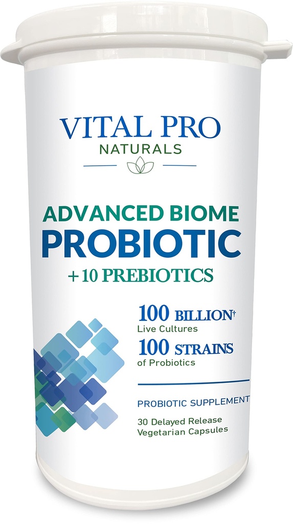 Vital Pro Naturals - Advanced Biome Probiotic Plus Prebiootikumid 30 kapslit