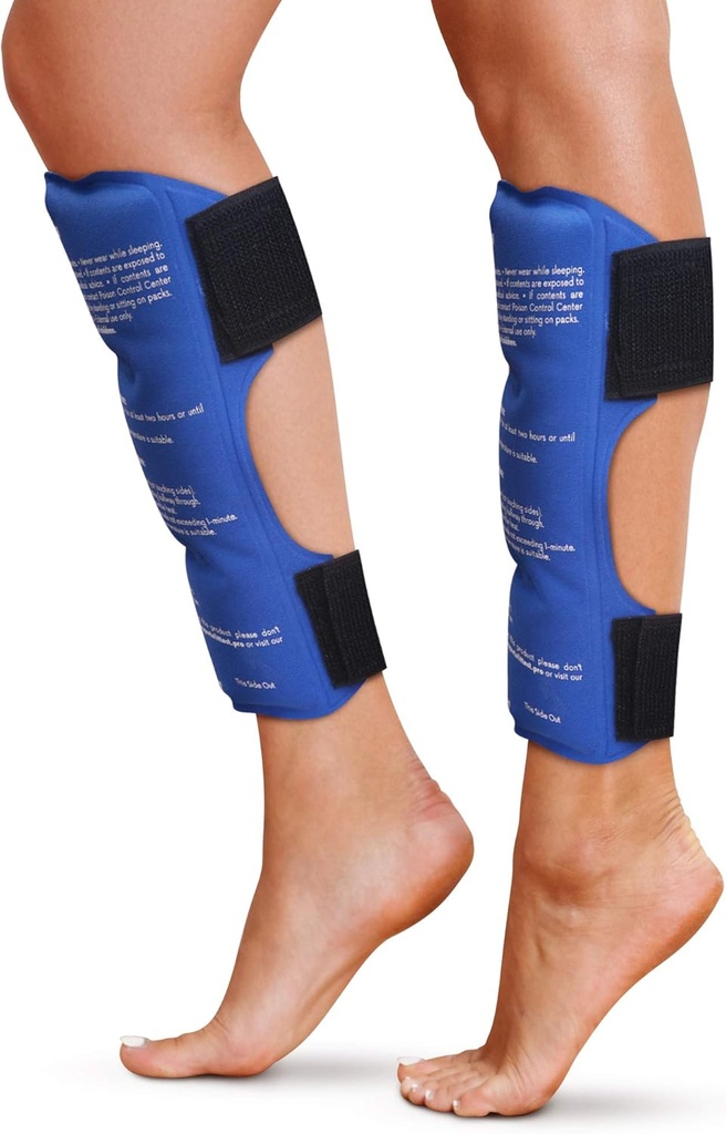 Shin Splint Ice Packs, HSA ja FSA Sobivad Korduvkasutatav Kuum ja Külm Therapy | Jalgade või vasikate valu leevendamine | Advanced Soft Gel Technology | Freezable ja Microwavable | Jooksvad vigastused ja taastumine