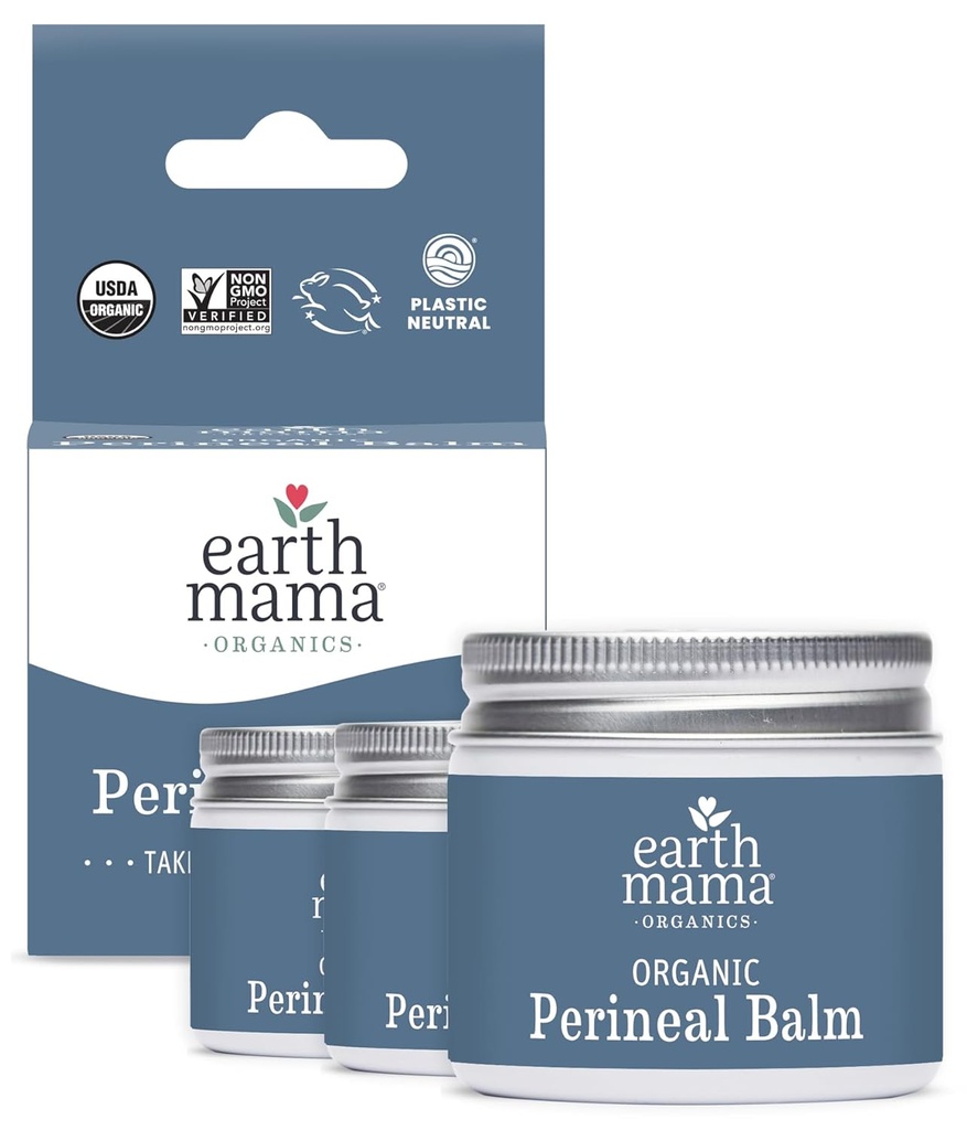 Maa Mama Orgaaniline Perineal Balm | Looduslikult Jahutav Taimne Salves raseduse ja sünnitusjärgse leevenduse jaoks Nõiahazel & Calendula, Naiselik Care Essentials, No Benzocaine või Butane, 2-Oz (3-Pack)