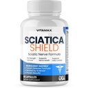 Sciatic Nerve Health Support Supplement – 10x Formula Alfa Lipoic Foolhape, Kurkum, Glükosamiin, MSM, B-vitamiini kompleks – valmistatud USAs – 60ct
