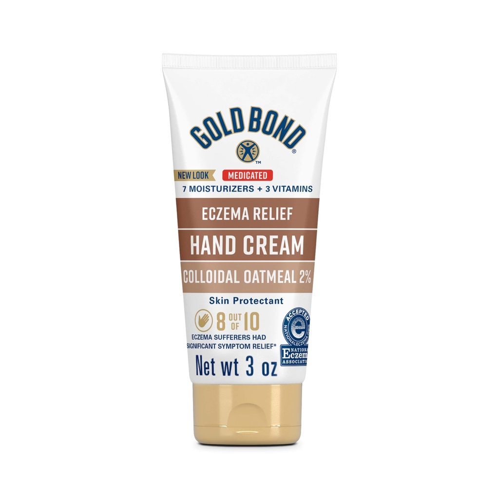 Kuldvõlakiri Ravitud ekseem Relief Hand Cream, 3 oz., Nahakaitsekreem 2% kolloidse kaerajahuga