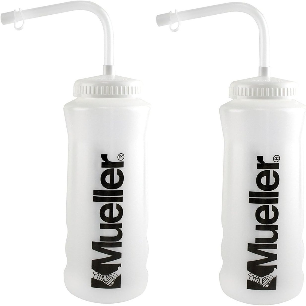 Mueller Quart Pudel w/Straw, Natural Color w/ Black Letters (2- Pack)