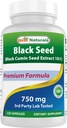 Parim looduslik must seeme (must köömne seemne ekstrakt 10: 1) 750 mg Serving- 120 kapslit