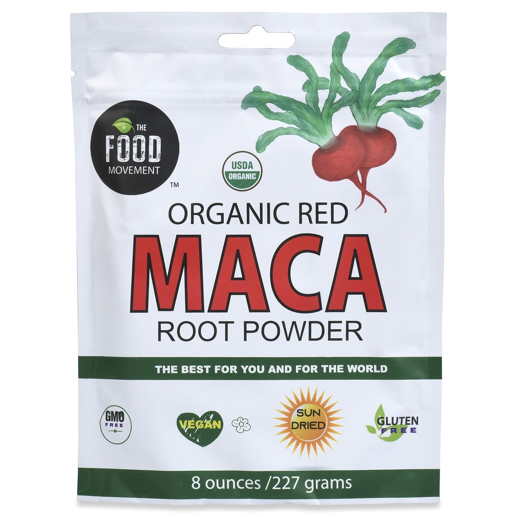 The Food Movement Co - Red Maca 8 oz. orgaaniline supertoit