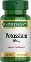 Looduse Bounty Kaalium 99mg, toetab vedeliku tasakaalu ja lihaste aktiivsust, mis on seotud normaalse südamefunktsiooniga, kaaliumglükonaadi toidulisand, gluteenivaba, 1 päev, 100 taimetoitlast kapslit