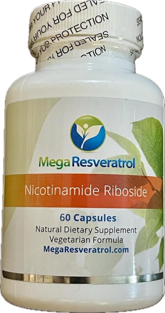 Mega Resveratrool Nikotiinamiid Ribosiid (NR). 99% standarditud mikroniseeritud kristalliseerunud NR, 60 Veggie kapslit, 250 mg kapsli kohta. Puhtuse sertifitseeritud. EI OLE mürgiseid mitteaktiivseid koostisosi. Keto, vegan, GMO-vaba.