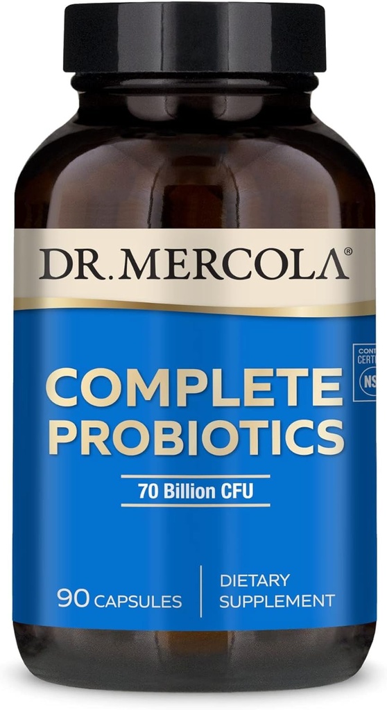 Dr Mercola Täielik probiootikumid - 90 serveerimist - igapäevane probiootiline lisand - 70 miljardit CFU - happe ja sapi resistentne - soodustab seedetrakti tervist ja toetab immuunsüsteemi