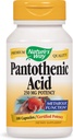 Nature's Way Pantoteenhape 250 milligrammi potentsi, 100 kapslit. Pakendis 3 pudelit