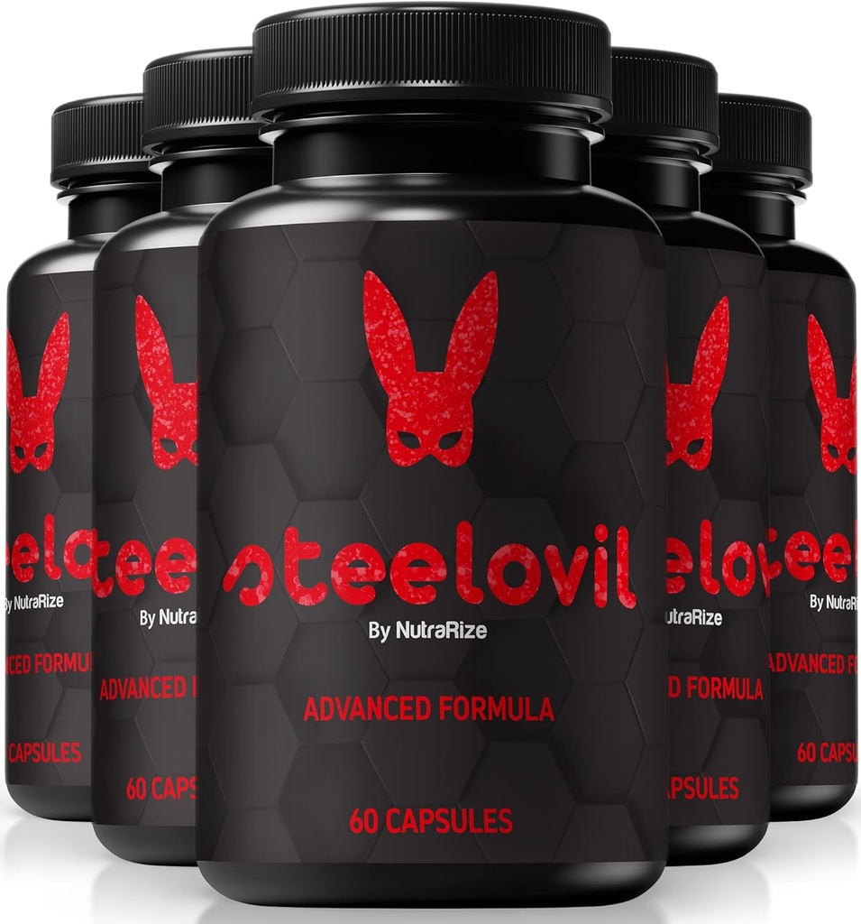 NutraRize (5 Pack) Steelovil pillid, ametlikud Steelovil kapslid terviklikuks terviseks, kõik looduslikud kapslid energia ja üldise tervise toetamiseks, terasest ovil Supplement Reviews (300 kapslit)