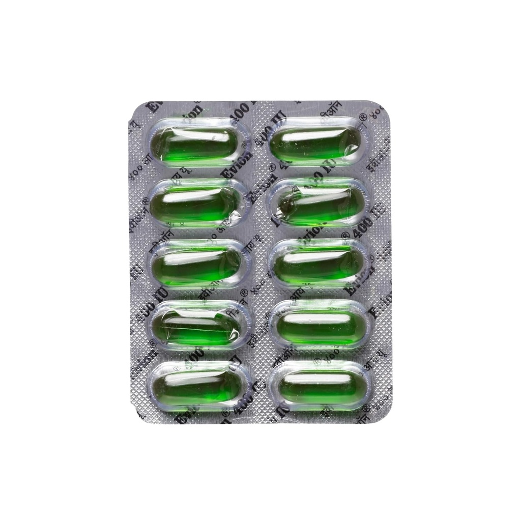 50 Evion Kapslid E-vitamiini hõõguv nägu, Tugevad juuksed, Akne, Küüned, Helendav nahk 400mg