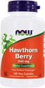 NOW Hawthorn Berry 540mg , 100 Veg Kapsleid ( Pakend 4 )