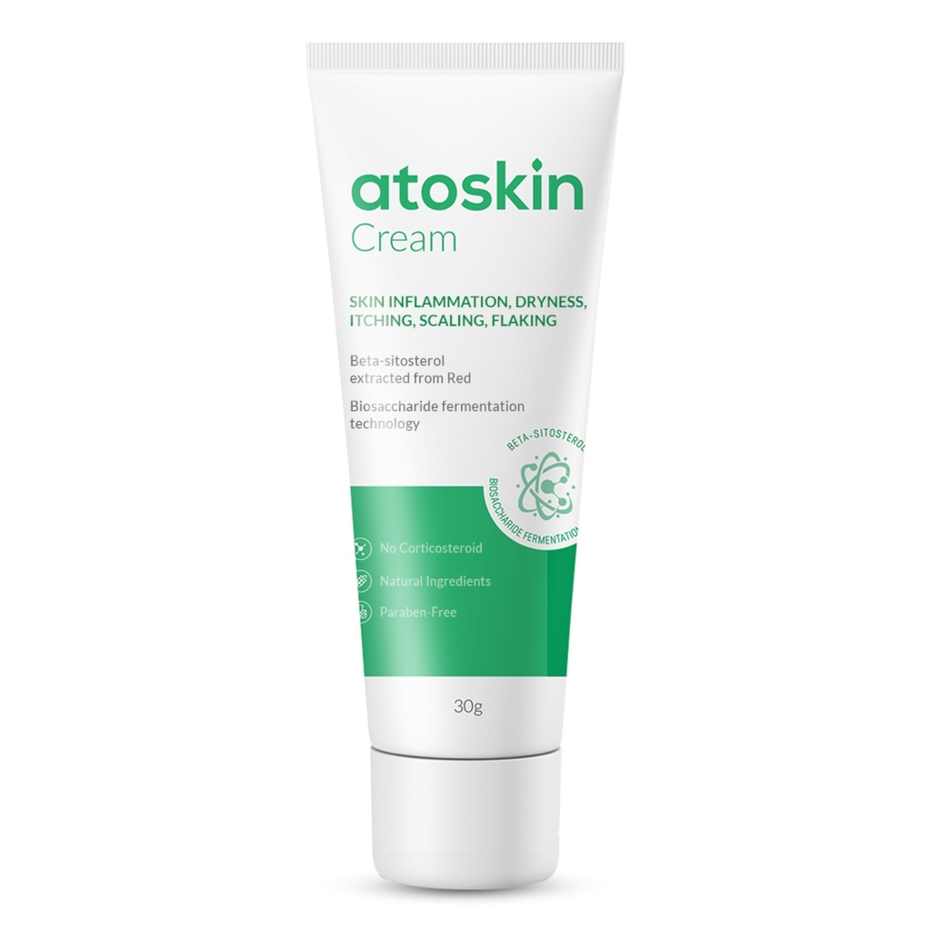 Atoskin ekseemi kreem, psoriaas ja follikuliit rahustav lotion, kuivatamine, sügelemine ja dermatiidi ärritus, õrn niisutaja täiskasvanutele ja lastele sheavõi ja magus mandliõli (1,01 Oz)