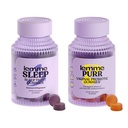 Lemme Sleep & Purr Bundle - Unekummid, ravimivaba öine abi & Purr Vaginaalsed probiootilised kummikud naistele - Gluteenivaba, želatiinivaba, mitte-GMO - 60 Loe igaüks