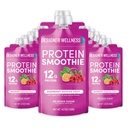 Disainer Wellness Protein Smoothie, tõeline puuvili, 12 g valku, madala süsivesikusisaldusega, null-lisatud suhkur, gluteenivaba, mitte-GMO, kunstlike värvide või maitsete puudumine, Vaarika Passion Fruit, 12 krahv