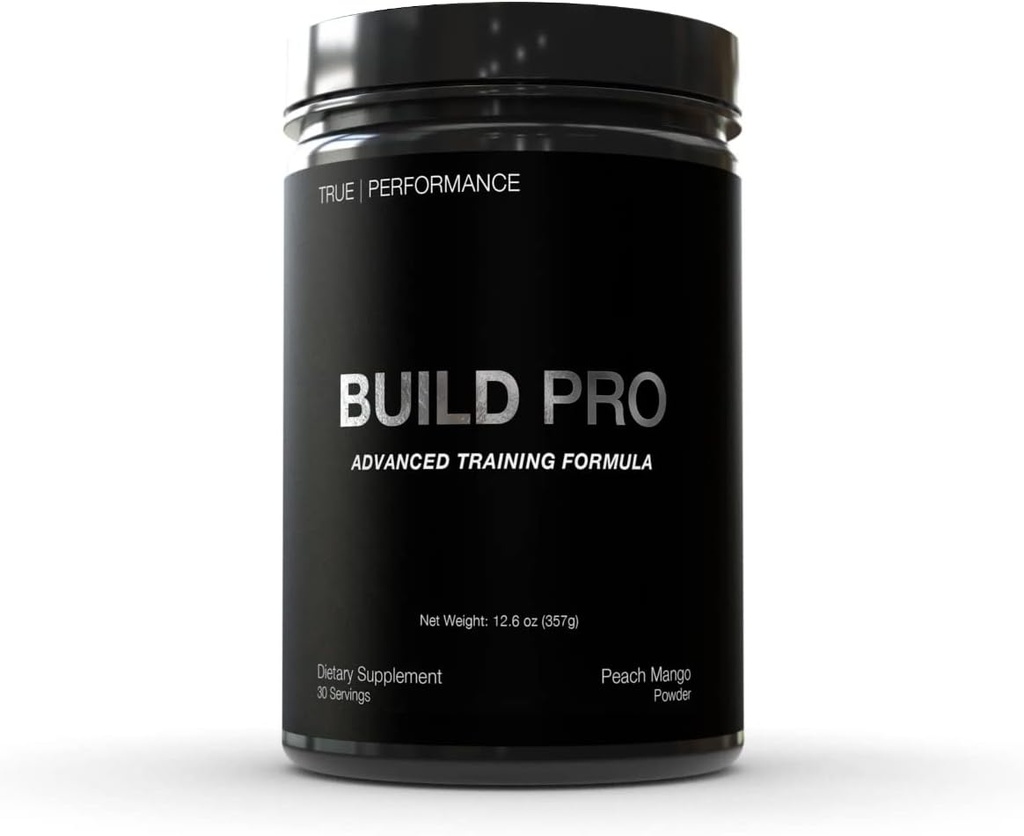 Build Pro lihaste ehitamiseks ja taastamiseks, Peach Mango, Patent Pending GAA + kreatiini monohüdraat, tugevuse, jõudluse, lihaste kasvu - Betaaine, Beta Alanine, tsink, boor tsitraat - 30 Servings