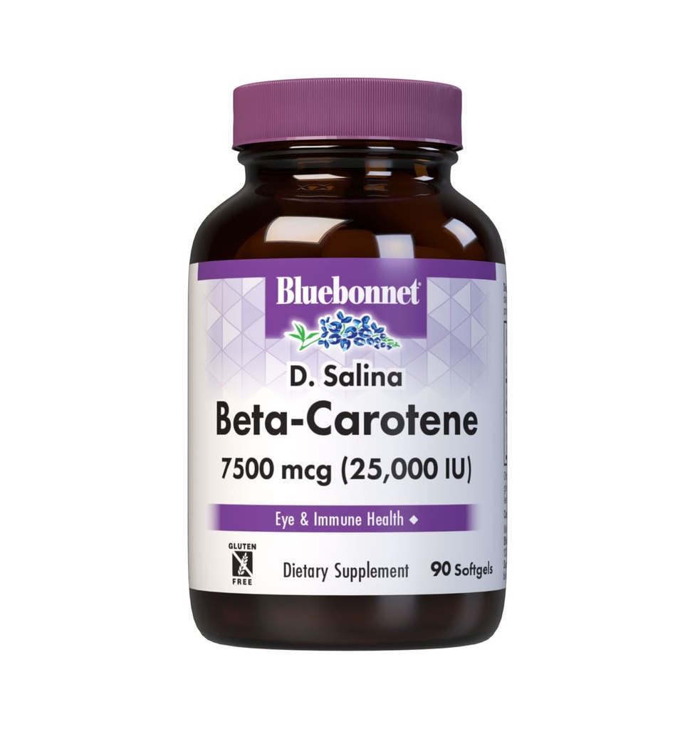 BlueBonnet segatud beeta-karoteen 25000 IU Soft Gels, Redish Brown, 90 Count