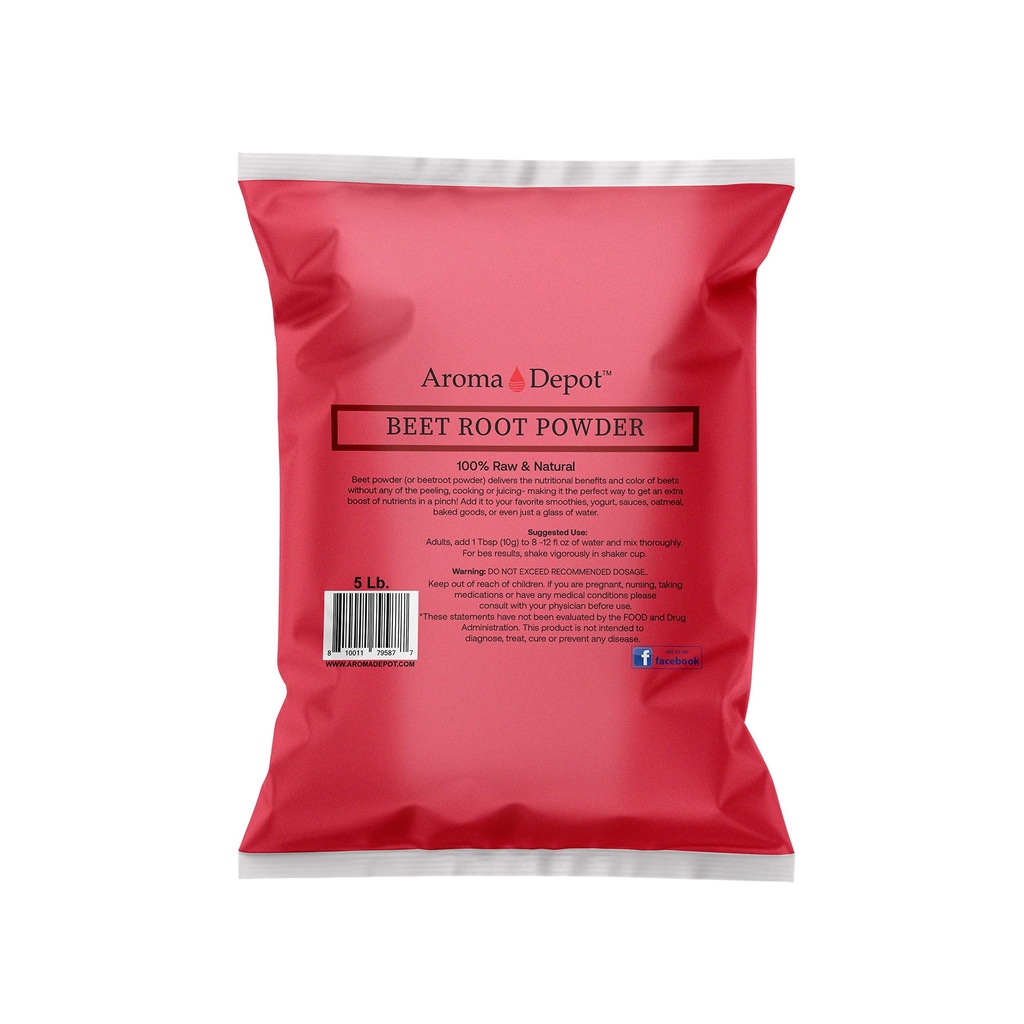 Beet Root Powder 5 lb. by Aroma Depot Raw & Non-GMO I Vegan & Gluteenivaba I Lämmastikoksiidi Booster I Suurendab Stamina ja suurendab Energia I I I I immuunsüsteemi Booster I 100% looduslik
