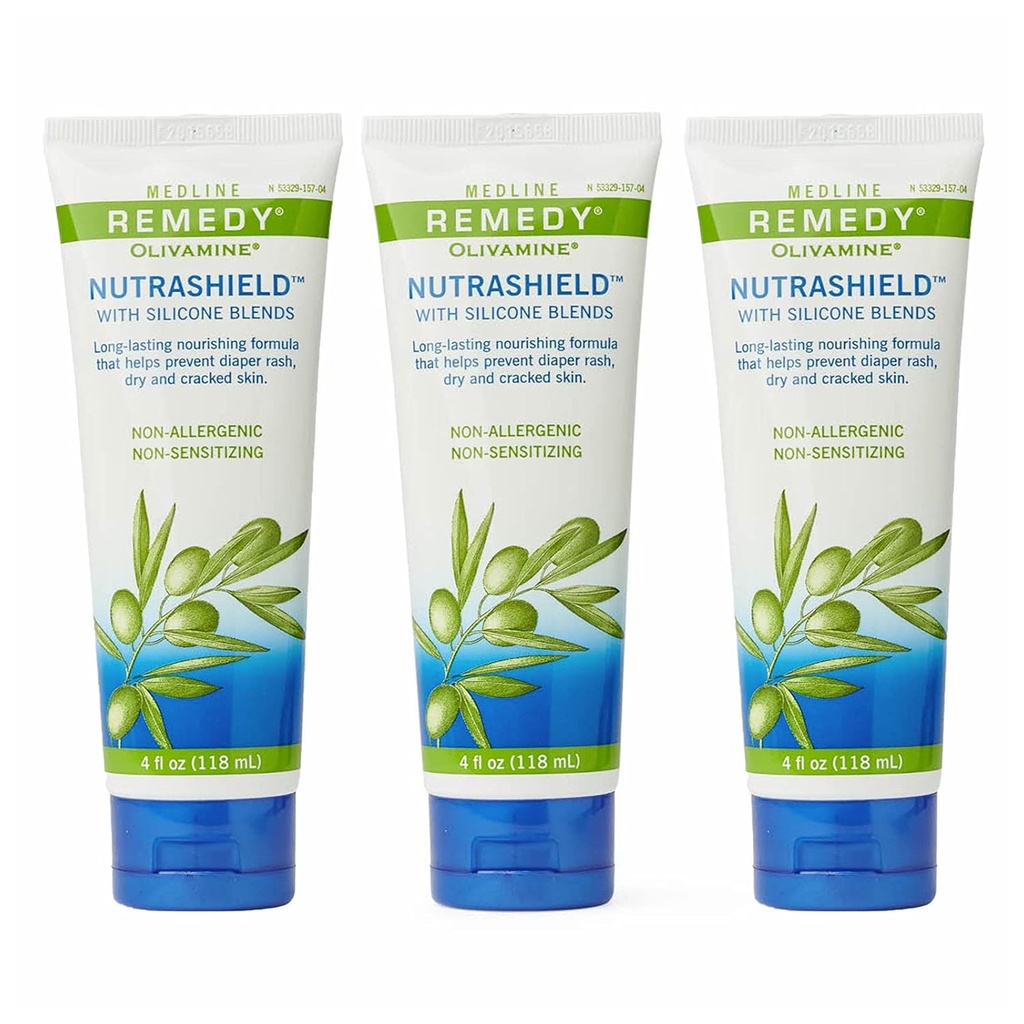 Medline Remedy Nutrashield, Nahakaitse, leevendab lõhenenud või krakitud nahka, ideaalne kuivale nahale, 4 oz (3. pakk)