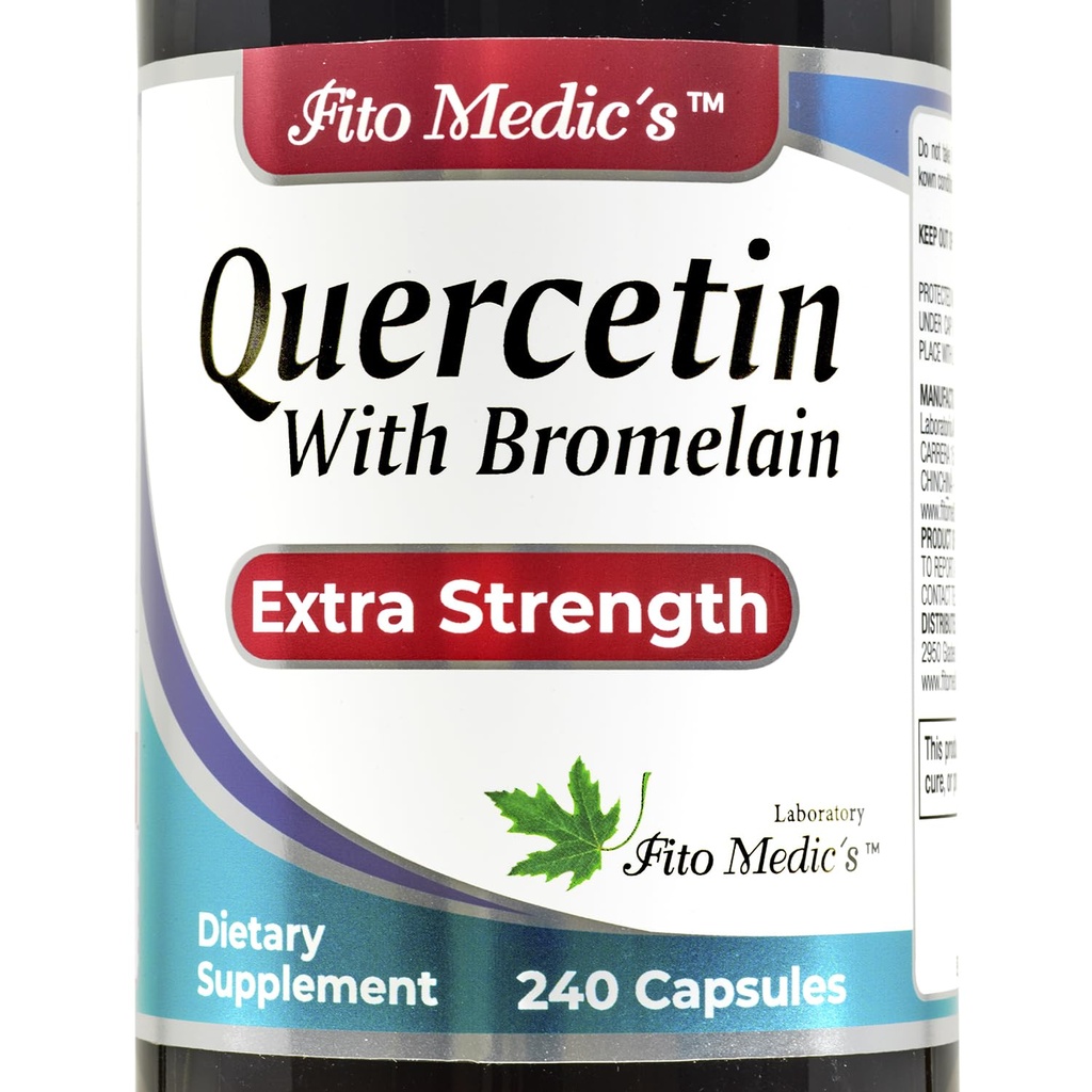 FITO MEDIC'S Lab | Quercetin bromelain | 240 kapslit | quercetin | bromelain Supplement | quercetin Supplements |Ultra kõrge imendumine | bromelain.