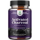 Natures Craft Activated Charcoal Pills Detox & Cleanse - Puhastamine Kookospähkli kapslid 1200 mg Per Serving Puhumiseks Relief - Active Detox Supplement keha ja soolestiku Tervis - 180 Count