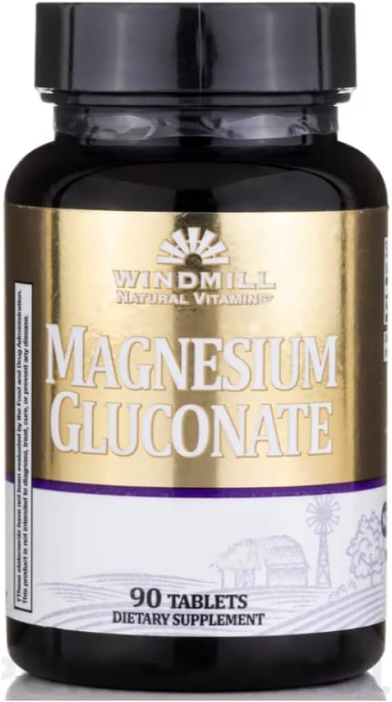 Magneesiumglükonaat 90 tabs - tuuleveskist (2Pk)