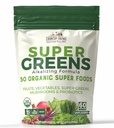 Country Farms Super Greens Natural Maitse, 50 Organic Super Foods, USDA Mahejoogi Segu, Puuviljad, Köögiviljad, Super Rohelised, Kiud, Seened Ja Probiootikumid, Toetab Energiat, 60 Servings, 900g