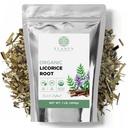 Elanen Naturals Organic Lagriice Root 1 lb. (16 oz.), USDA Certified Organic Lagriice Root Tea, Licourice Bulk Chopped, Laquorice, Raiz de Regaliz Licrice, Glycyrrhiza glabra, Cut & Sifted