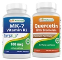 Best Naturals MK-7 100 mcg & Quercetin koos Bromelainiga