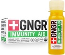 +GNGR Immuunsusabi Orgaaniline ingver, Sidrun & Honey Shot - külmpressitud ingveri kaadrid Echinacea, Sidrunimahl, Honey, Tsink & Vitamiin D3, Immune & Seedetrakti tugi 2 fl oz (Pack of 12)